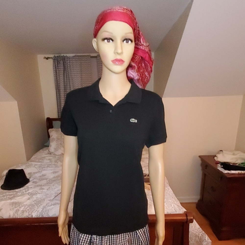 Lacoste Black polo, sz. 40